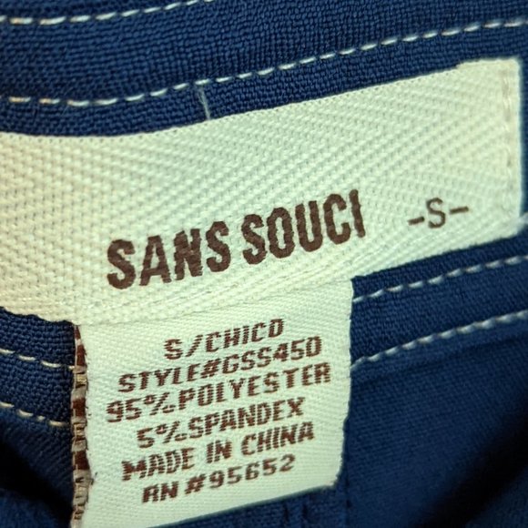 Blue Retro Mod Sans Souci Mini Skirt - Picture 4 of 7